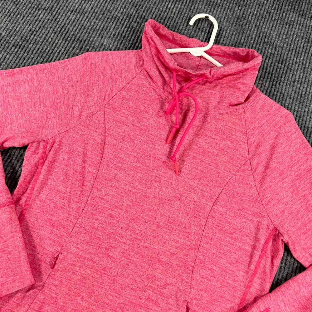 Tommy Bahama Pullover Shirt Womens XS Extra Small Pink Long Sleeve Funnel Neck